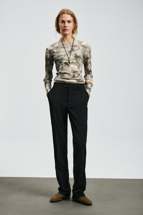 Paola Damenbluse grau - LUFIAN (1)