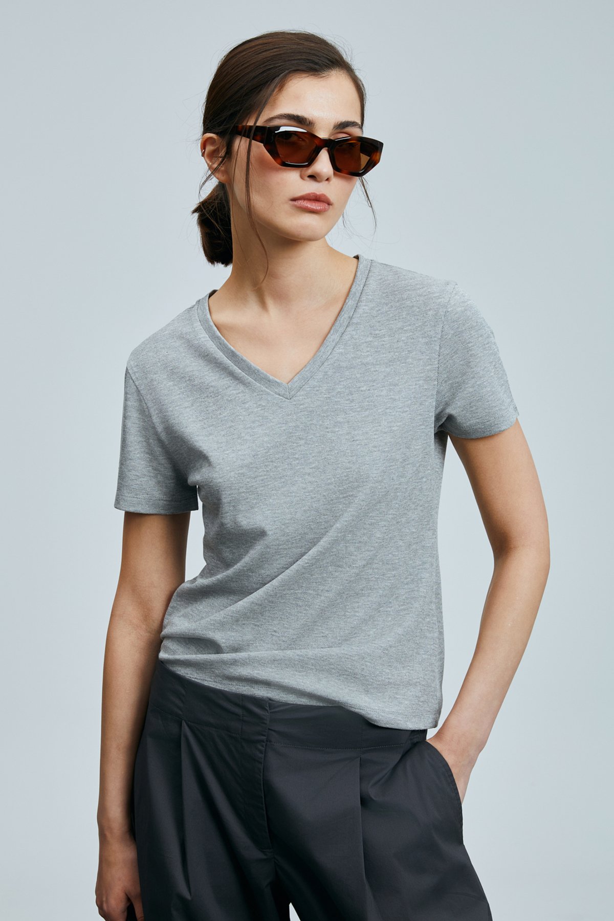 Perses Damen-T-Shirt grau - LUFIAN