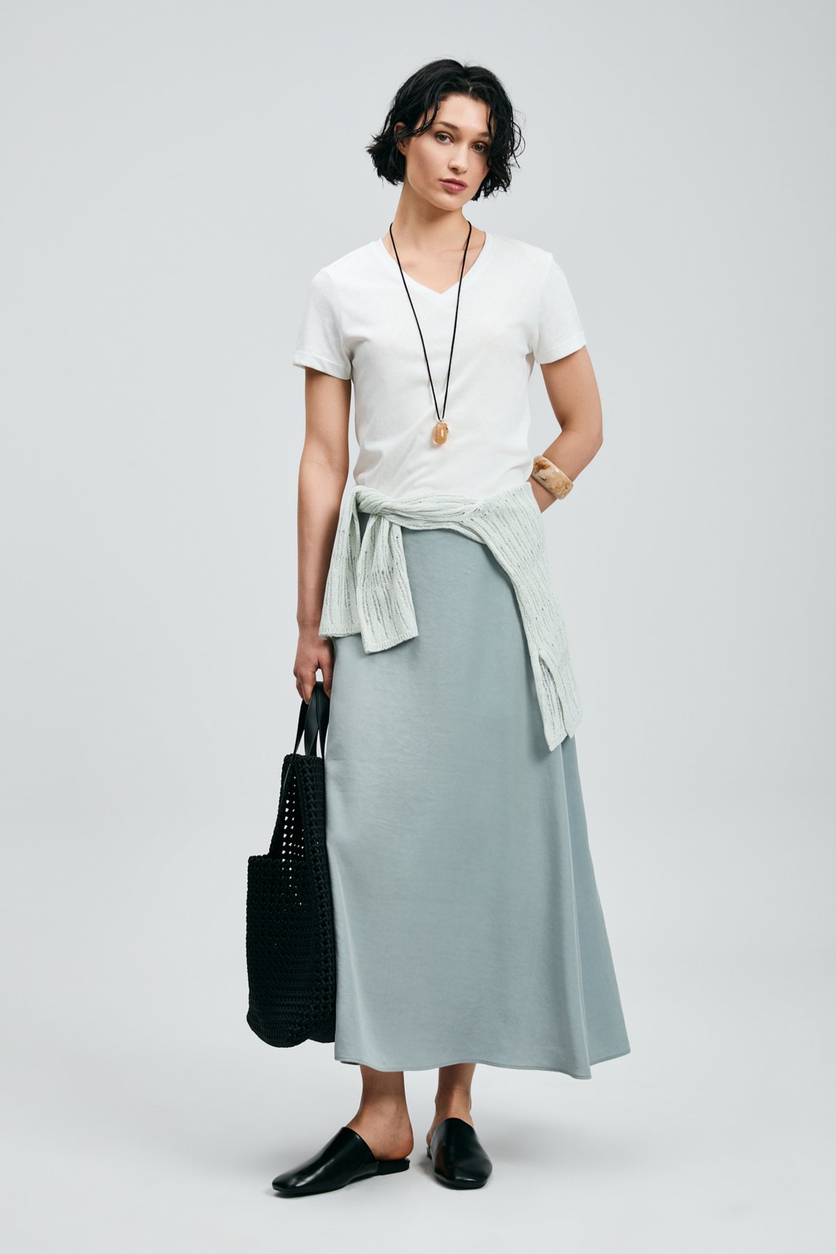 Perses Damen-T-Shirt in Off-White - LUFIAN
