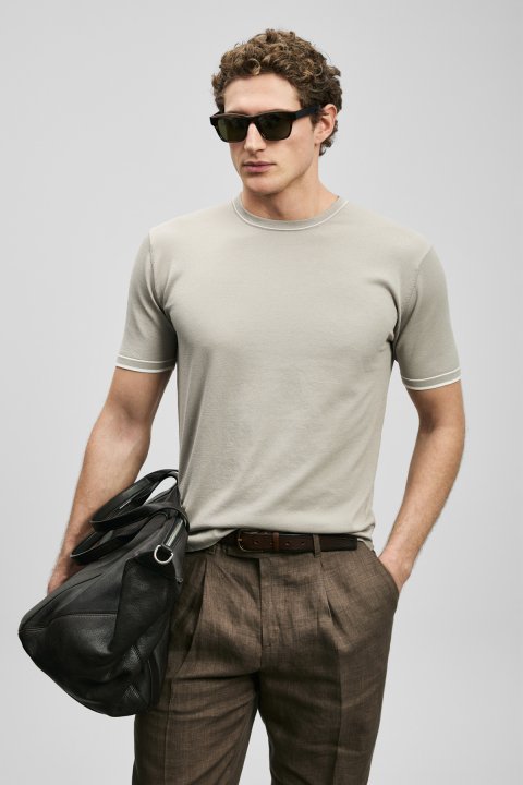 Foster Herren Coolmax® Pullover Sand - LUFIAN
