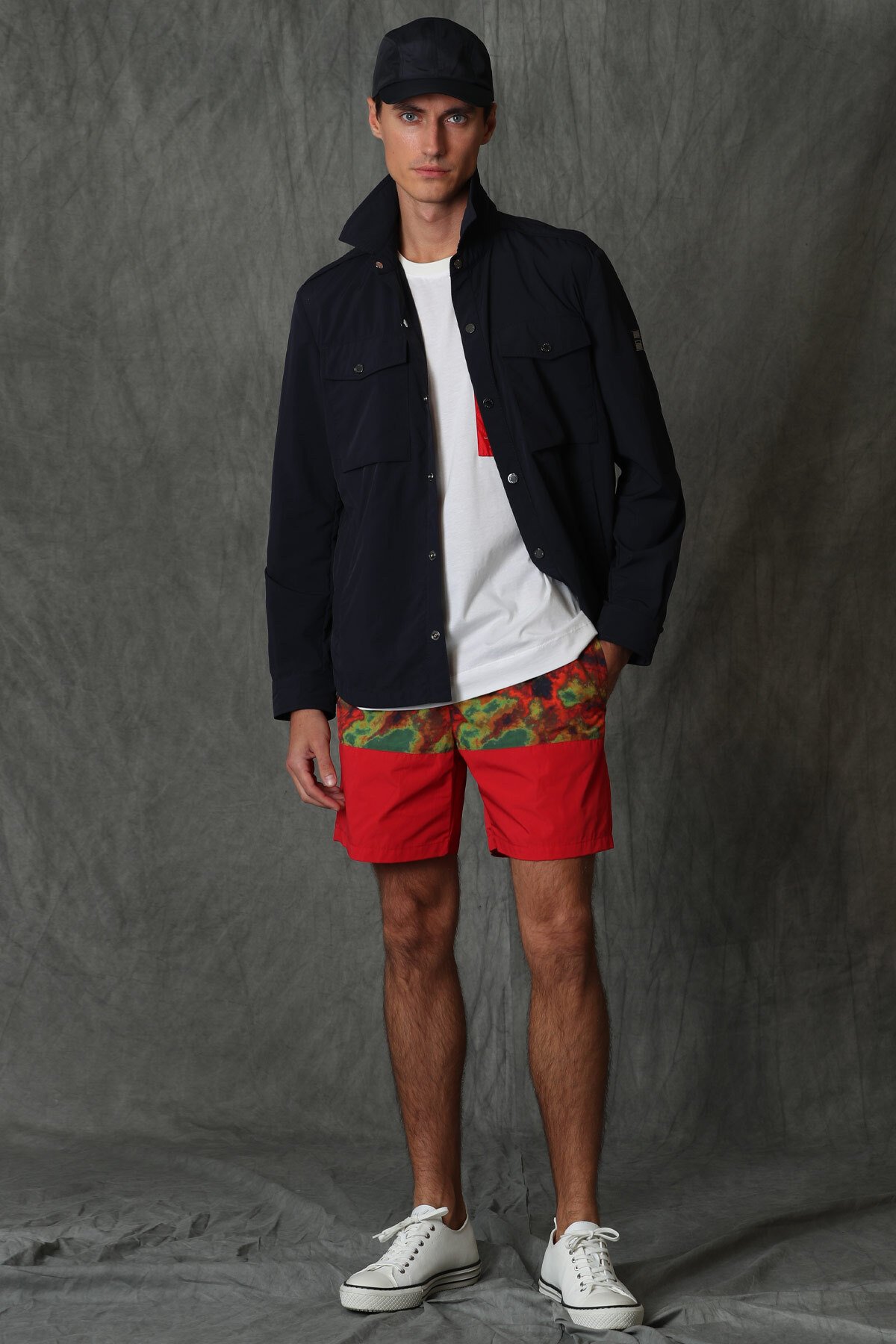 Poınt Herren Schwimmshorts Rot - LUFIAN