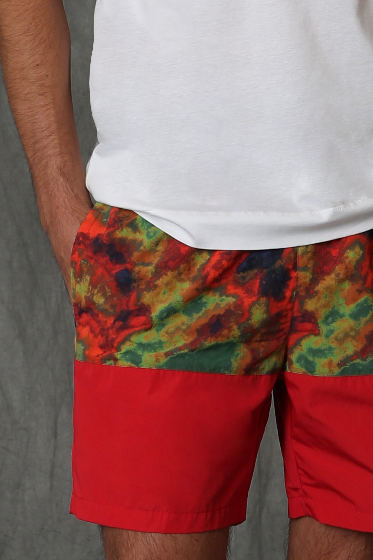Poınt Herren Schwimmshorts Rot - LUFIAN (1)