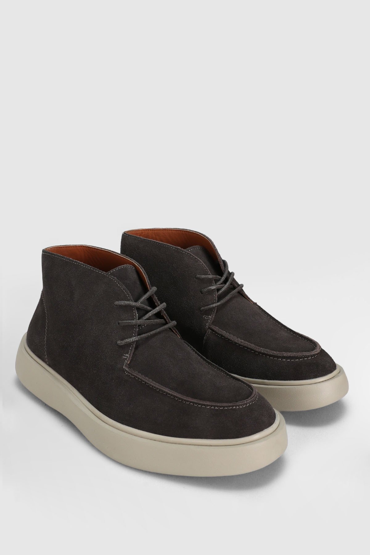 Derek Erkek Deri Bot Kahverengi - Lufian (1)