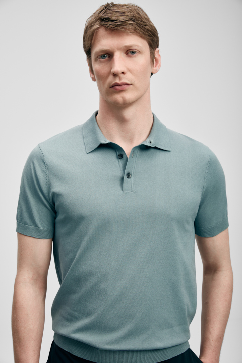 Derek Men's Modal Blend Sweater Smoke Green - Lufian (1)