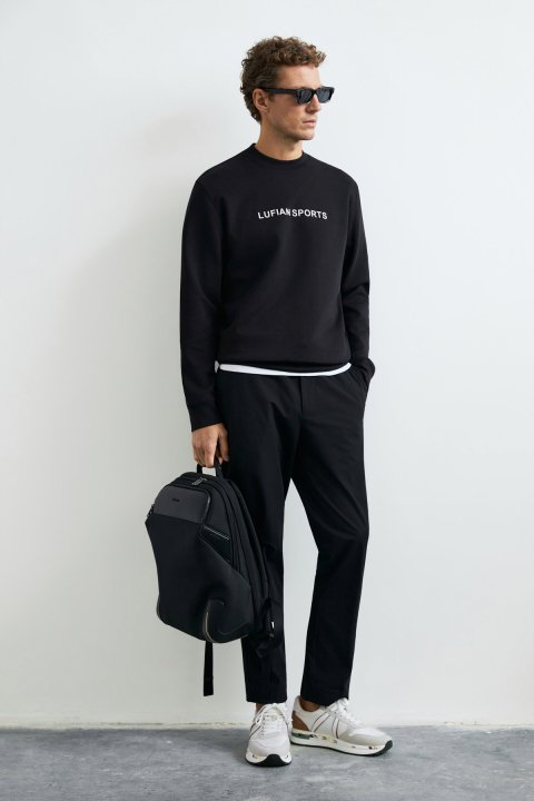 Rowan Herren-Sweatshirt Schwarz - Lufian