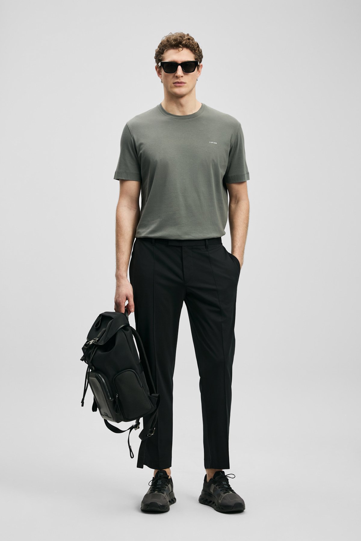 Sam Schicke Herren-Chinohosen Slim Fit Schwarz - LUFIAN