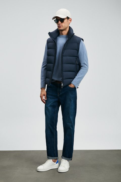 Santo Sportjeans Herrenhosen Straight Fit Blau - LUFIAN