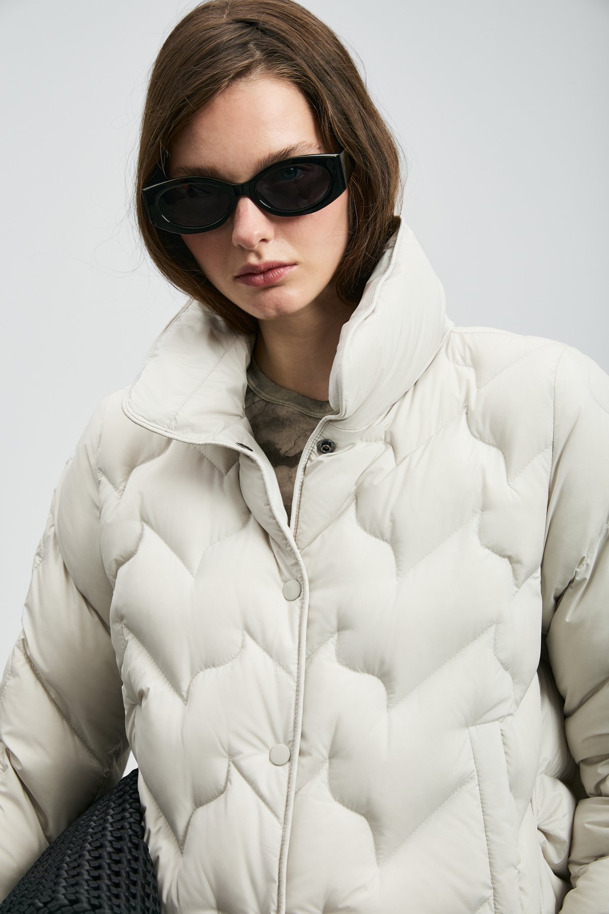 Kaztüyü Woman Coat Ecru - Lufian