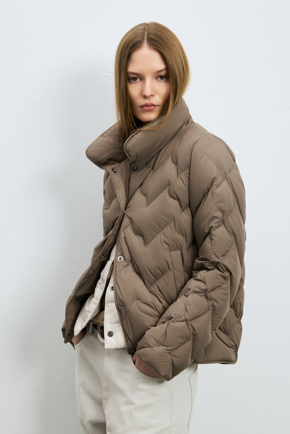 Kaztüyü Woman Coat Sand - LUFIAN