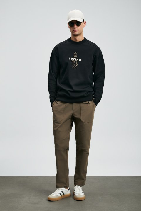 Sımba Schwarzer Sweatshirt - LUFIAN