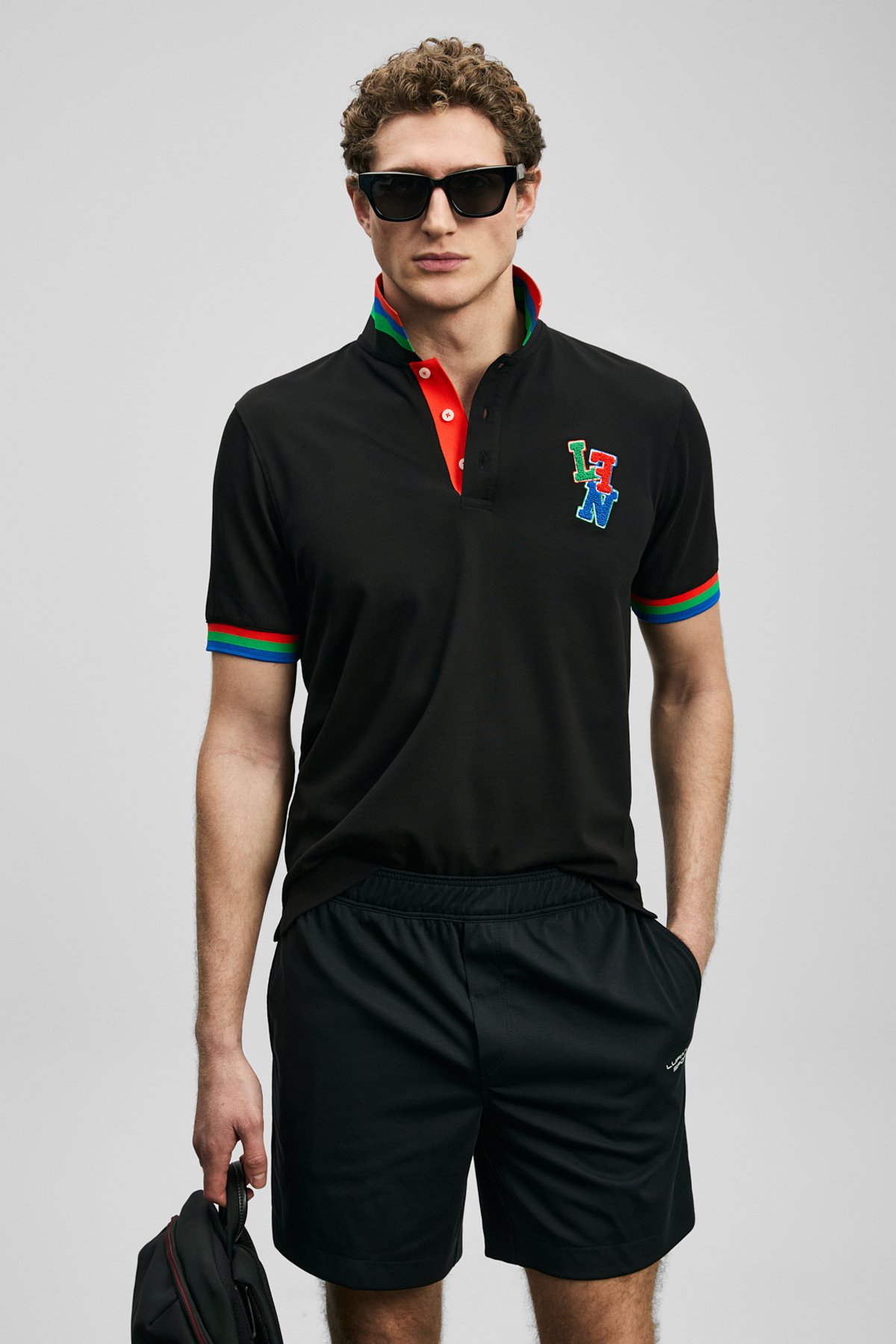 Fun Schickes Herren-Polo-T-Shirt Schwarz - LUFIAN (1)