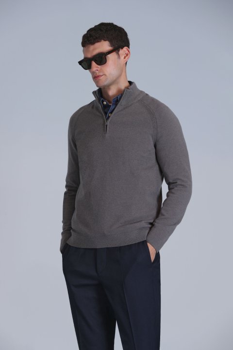 Stavan Herren-Pullover-Nerz - LUFIAN