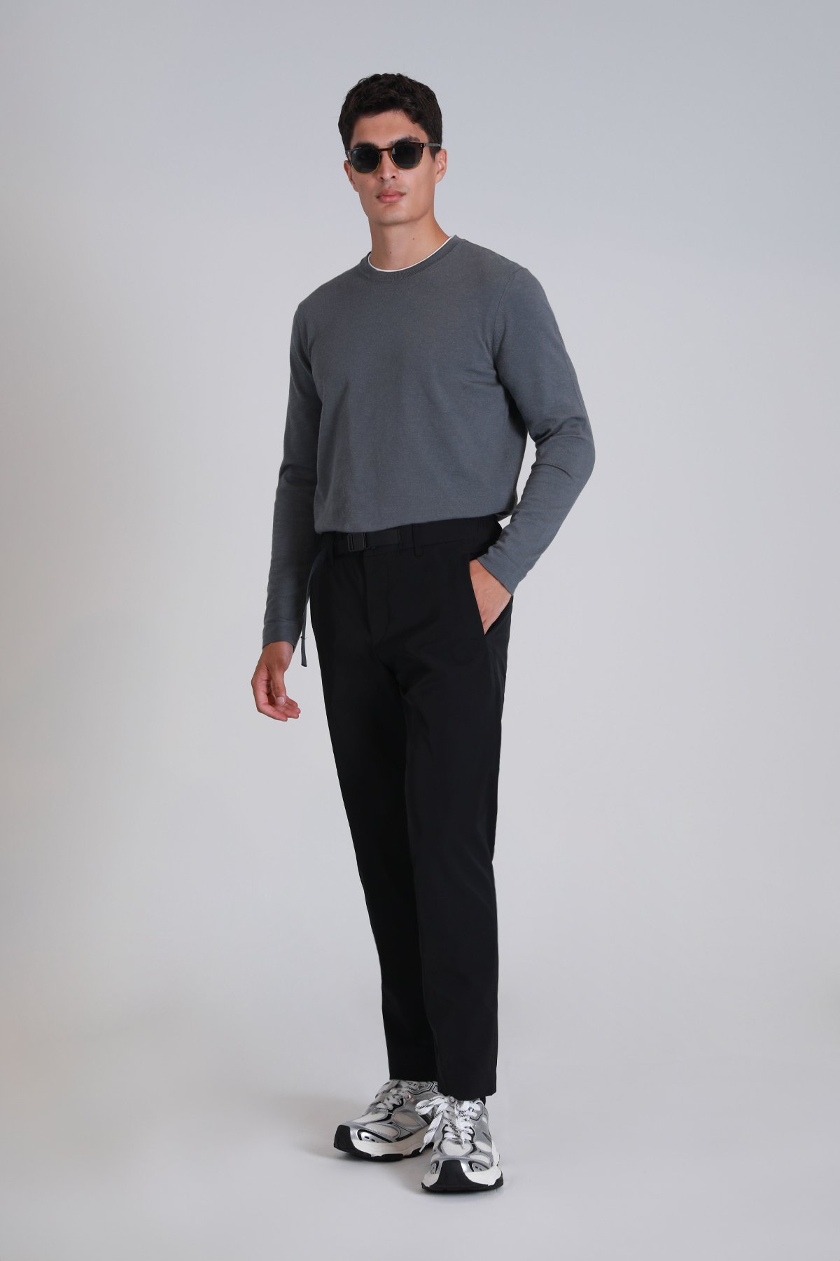 Stone Herrenpullover dunkelgrau - LUFIAN (1)