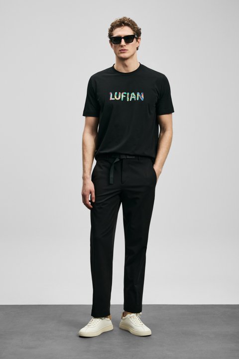 Surge Modernes Grafik-T-Shirt Schwarz - LUFIAN (1)