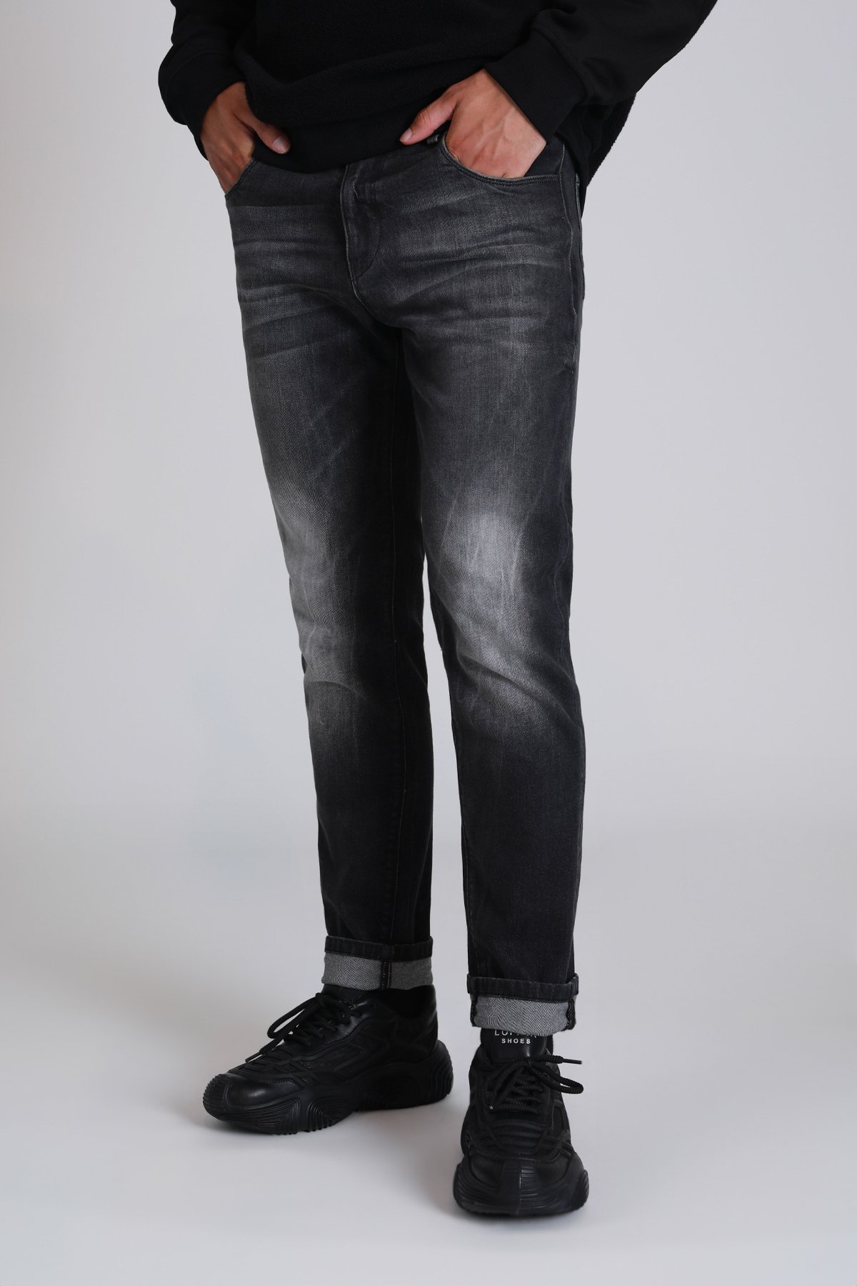 Thomas Smart Jeans Herrenhosen Slim Fit Grau - LUFIAN (1)