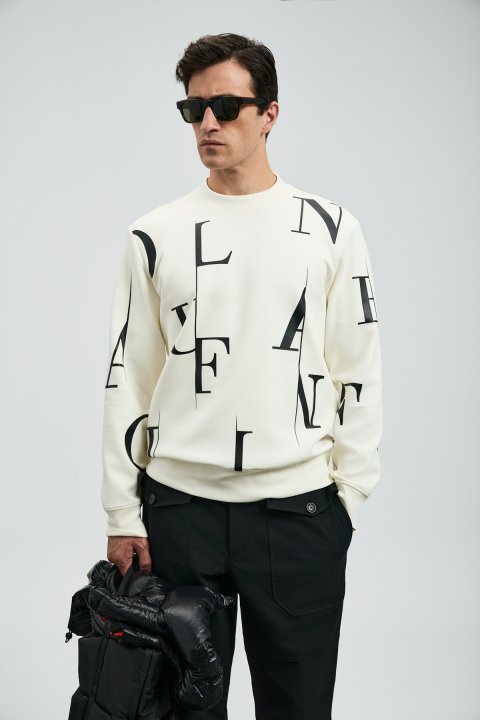 Tıffany Herren-Sweatshirt in Off-White - LUFIAN