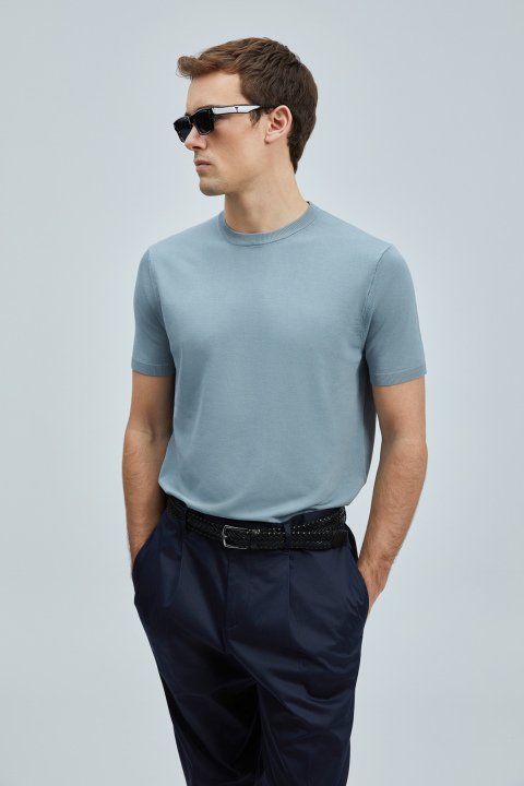 Tıno Herren Modal Blend Pullover Hellgrün - LUFIAN