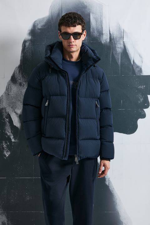 Tommy Herren-Daunenjacke Marineblau - Lufian