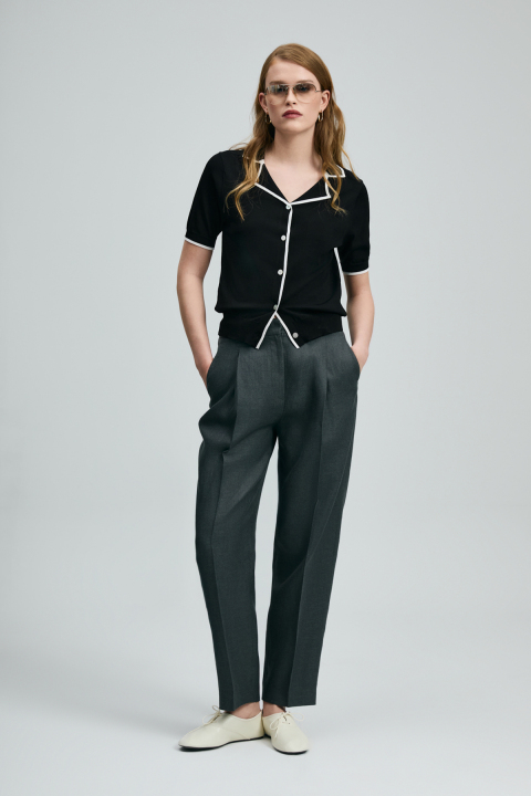Yoko Damenpullover Schwarz - LUFIAN (1)