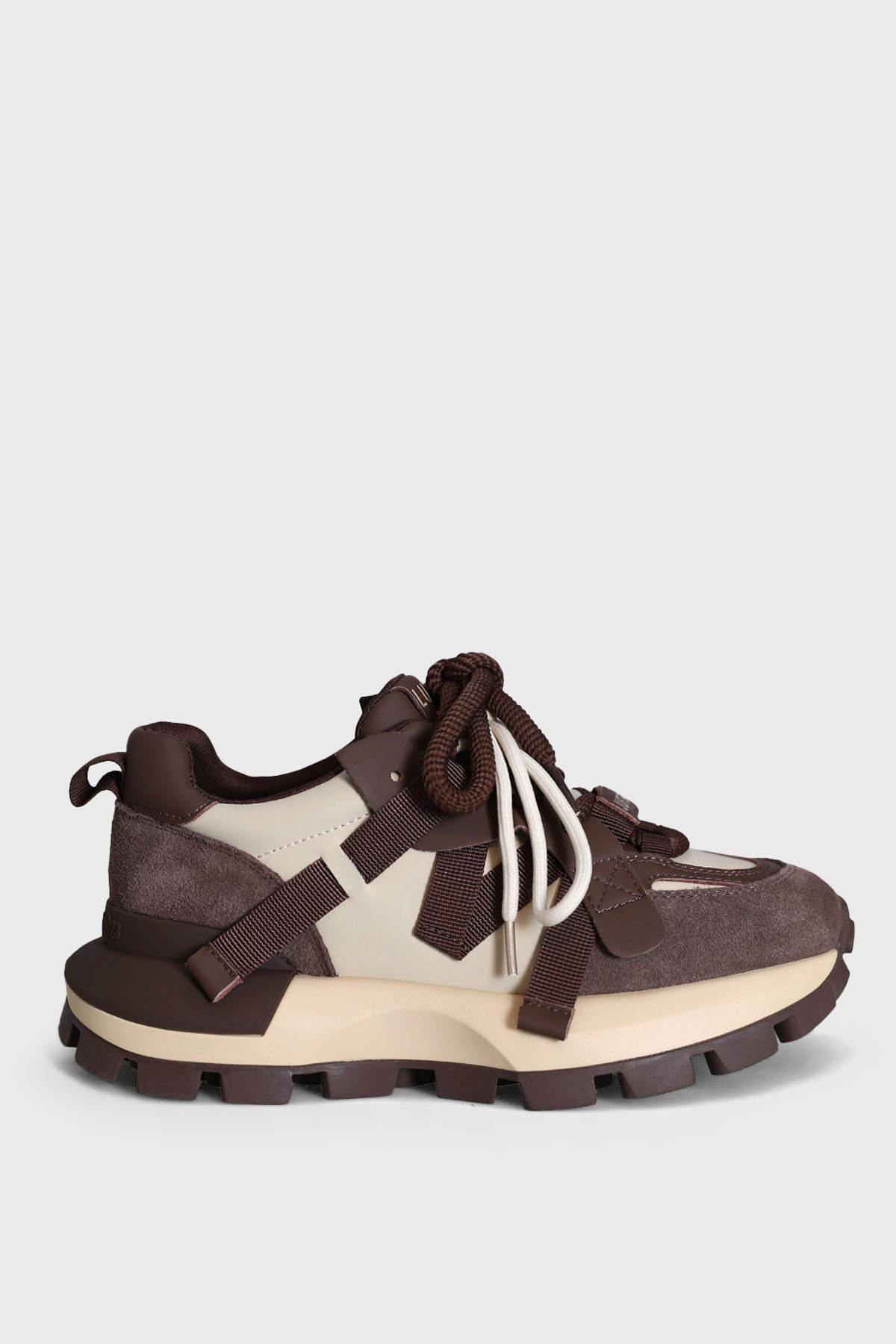 Yoko Damen-Sneakerschuhe Braun - LUFIAN