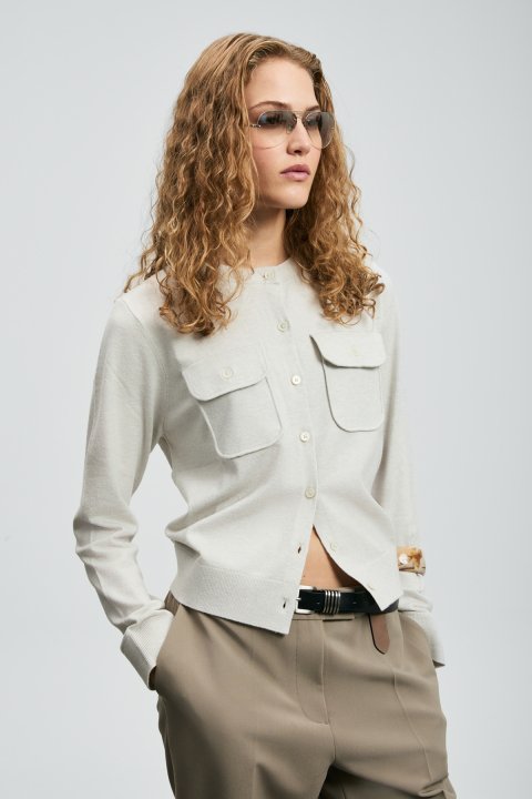 Zendaya Frauen-Cardigan-Stein - LUFIAN
