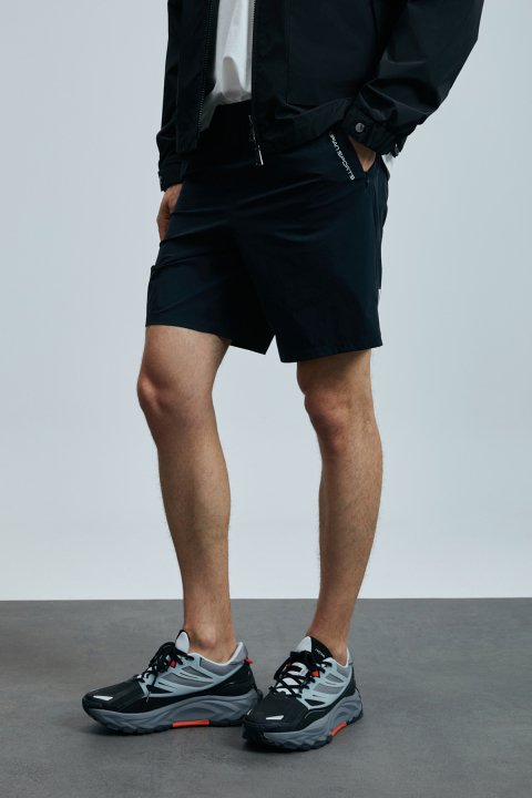Second Herrenshorts, schwarzer Trainingsanzug - LUFIAN