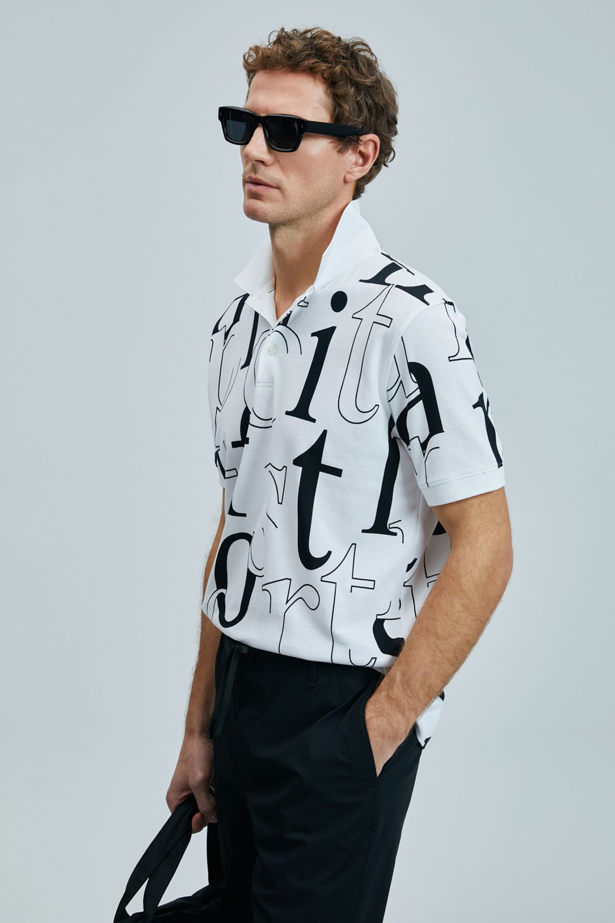 Dıamond Smart Erkek Polo Tişört Beyaz - Lufian (1)