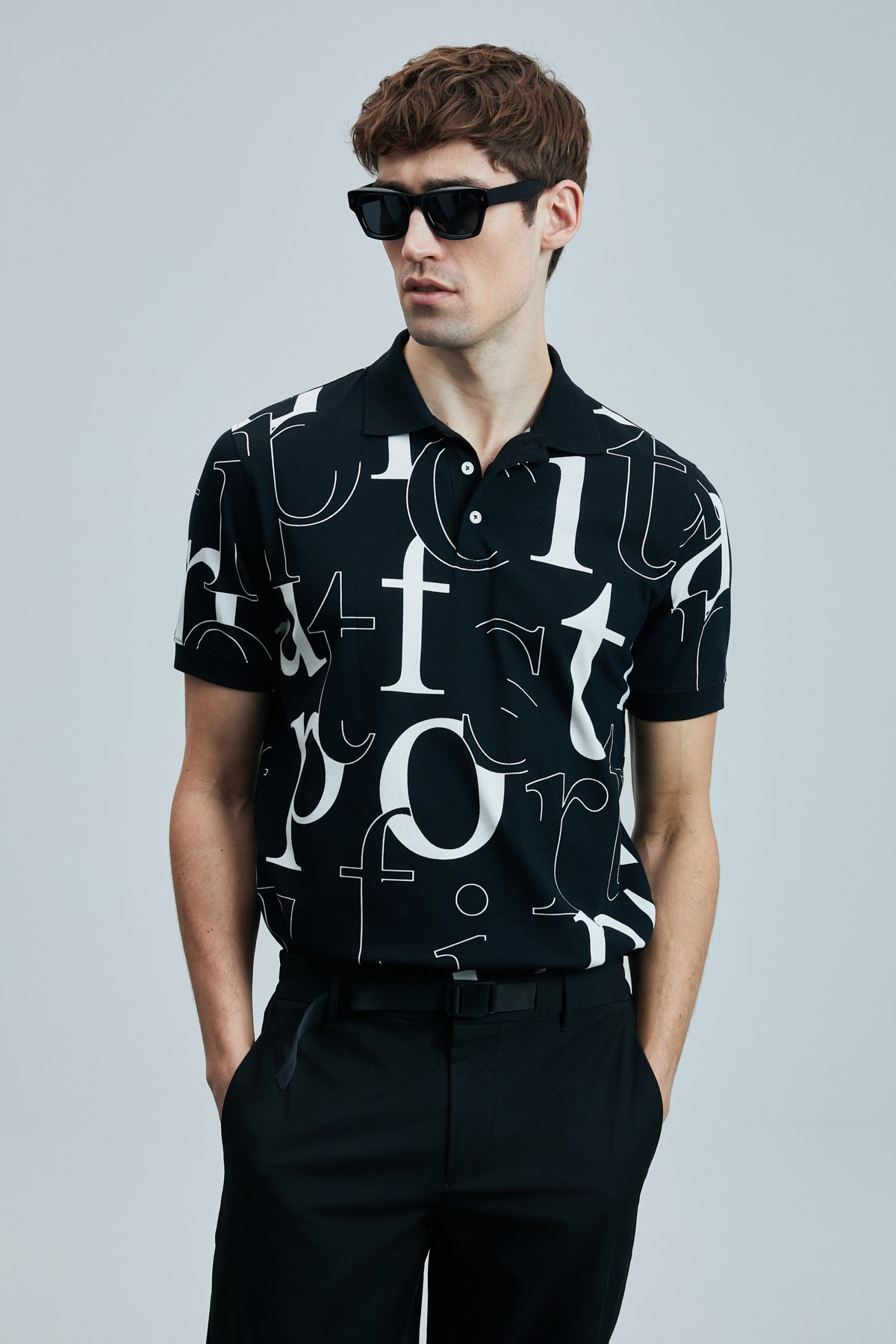 Dıamond Smart Erkek Polo Tişört Siyah - Lufian