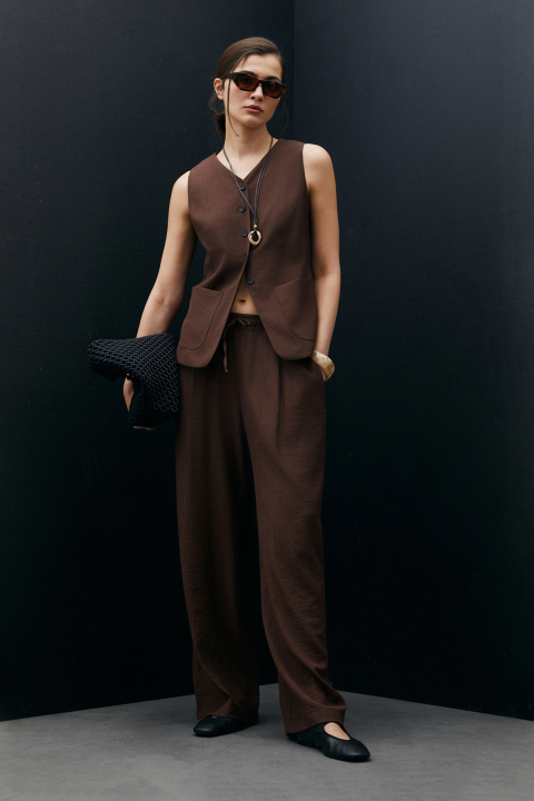 Dıana Kadın Pantolon Kahverengi - Lufian