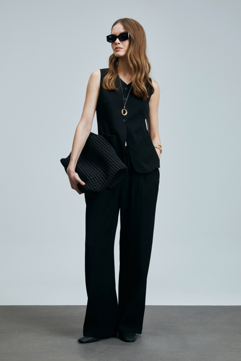 Dıana Kadın Pantolon Siyah - Lufian (1)