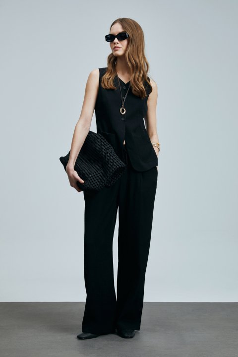 Dıana Kadın Pantolon Siyah - Lufian (1)