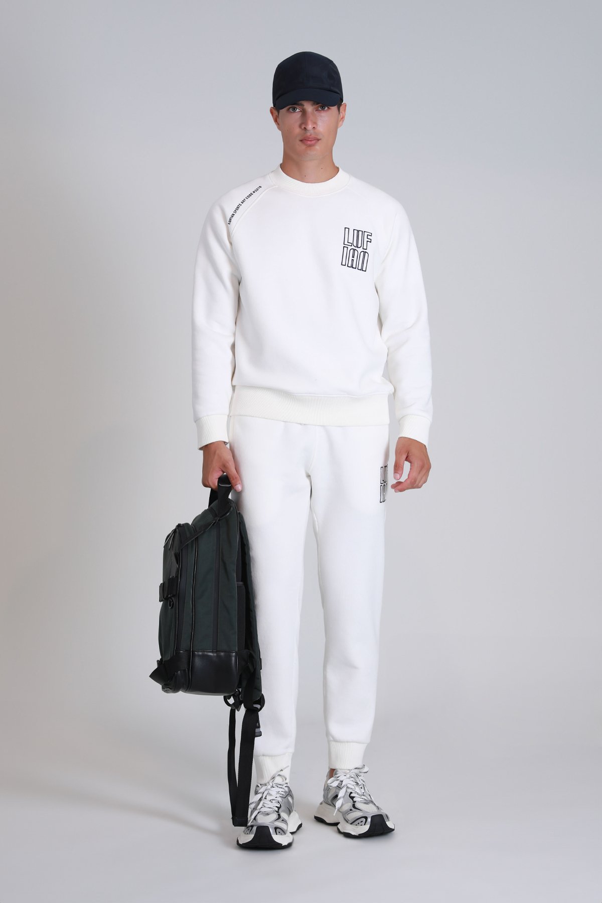 Dıego Erkek Sweatshirt Kırık Beyaz - Lufian (1)