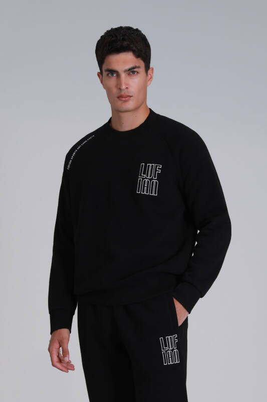 Dıego Erkek Sweatshirt Siyah - 5