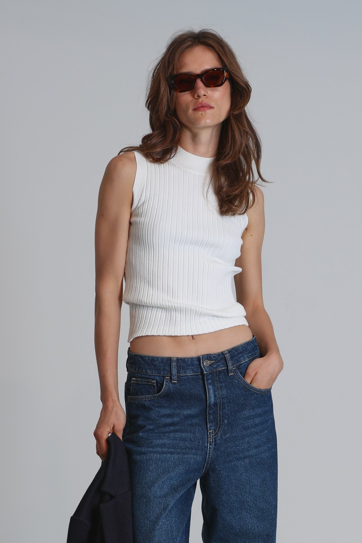 Dına Kadın Kazak Ekru - Lufian