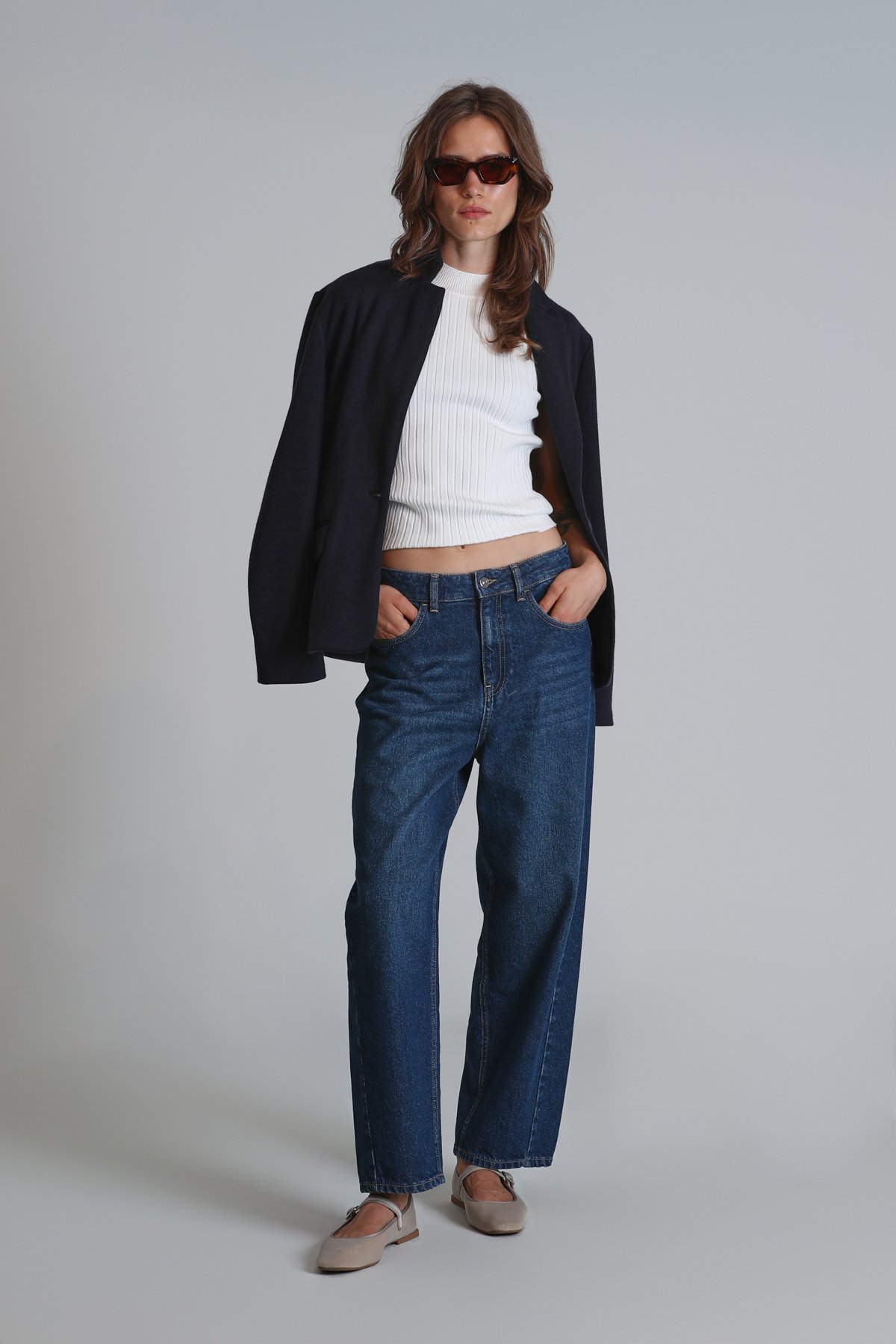 Dına Kadın Kazak Ekru - Lufian (1)