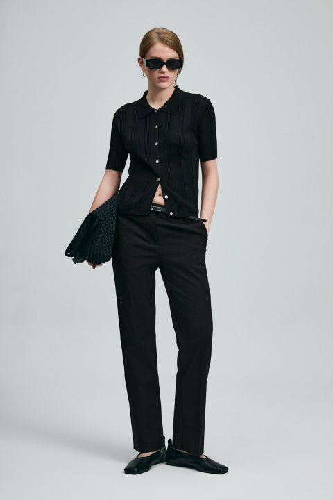 Dına Women's Knitwear Shirt Black - Lufian (1)