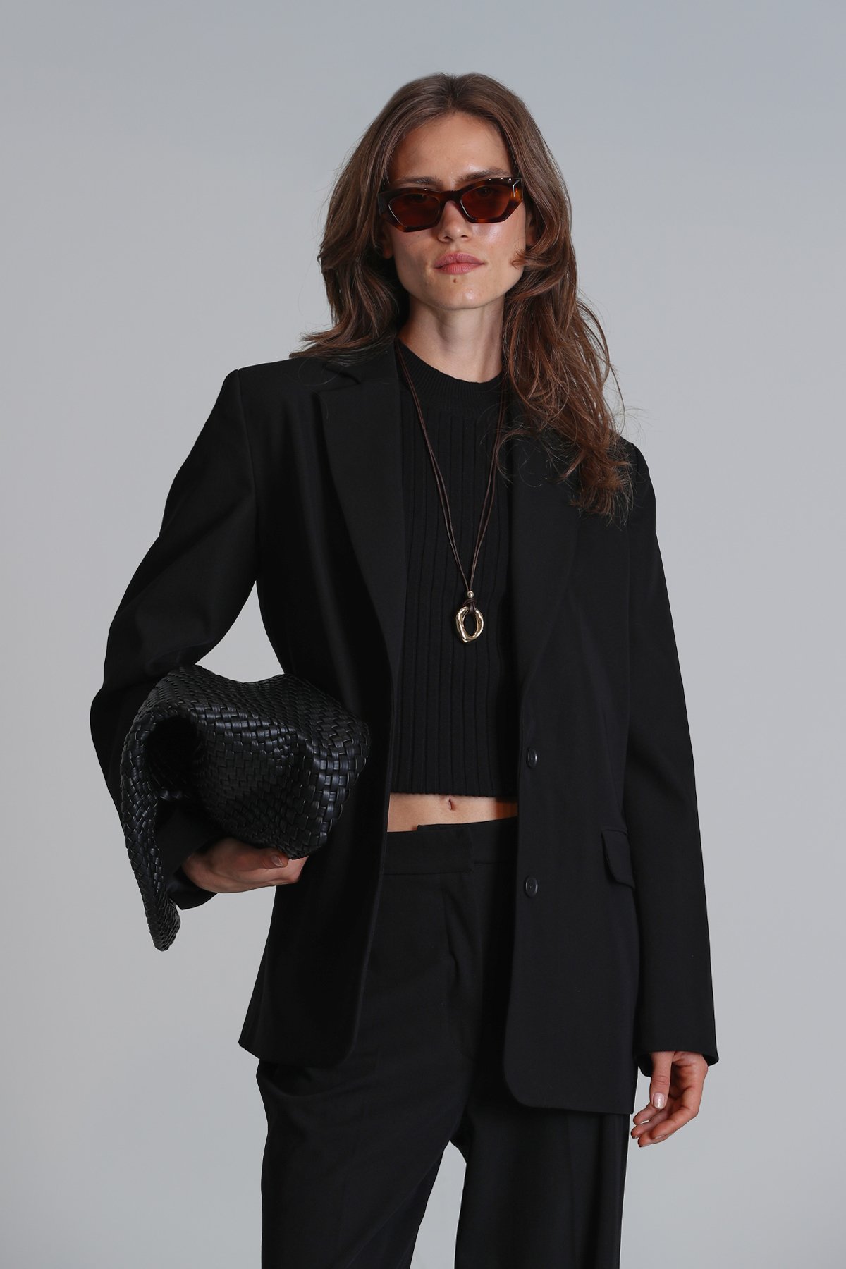 Dına Women's Sweater Black - LUFIAN