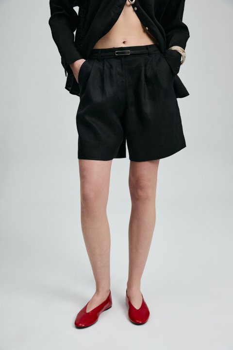 Dıon Women's Shorts Black - Lufian (1)