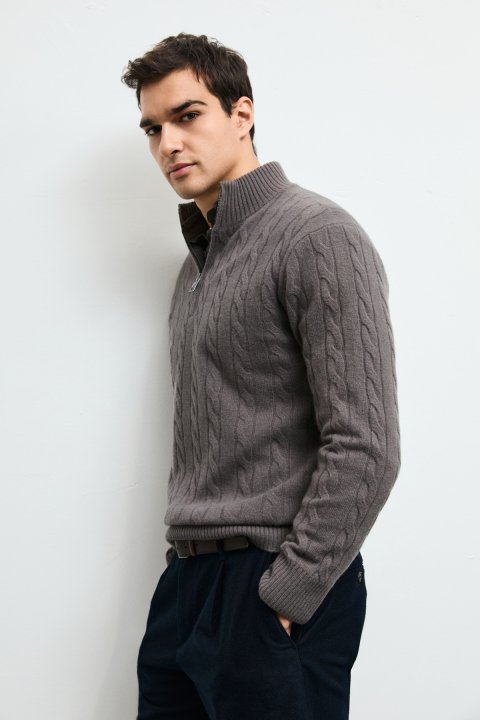 Mens Sweater Mınk - LUFIAN