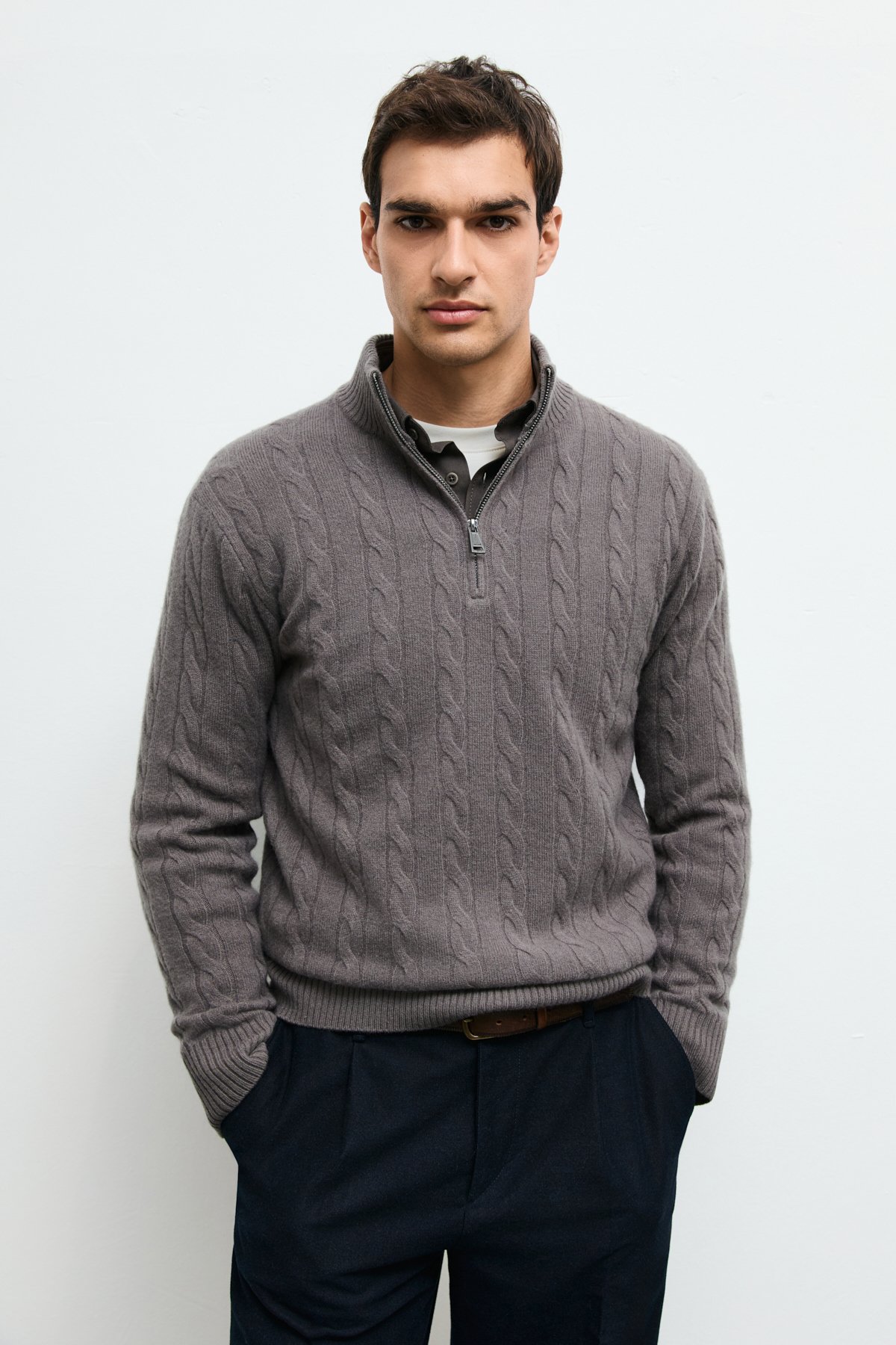 Mens Sweater Mınk - LUFIAN