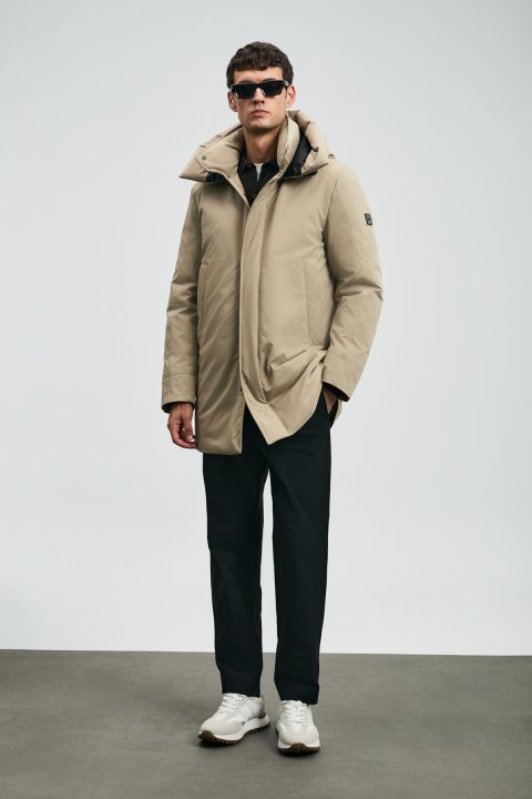 Donald Kaz Tüyü Erkek Mont Bej - Lufian (1)