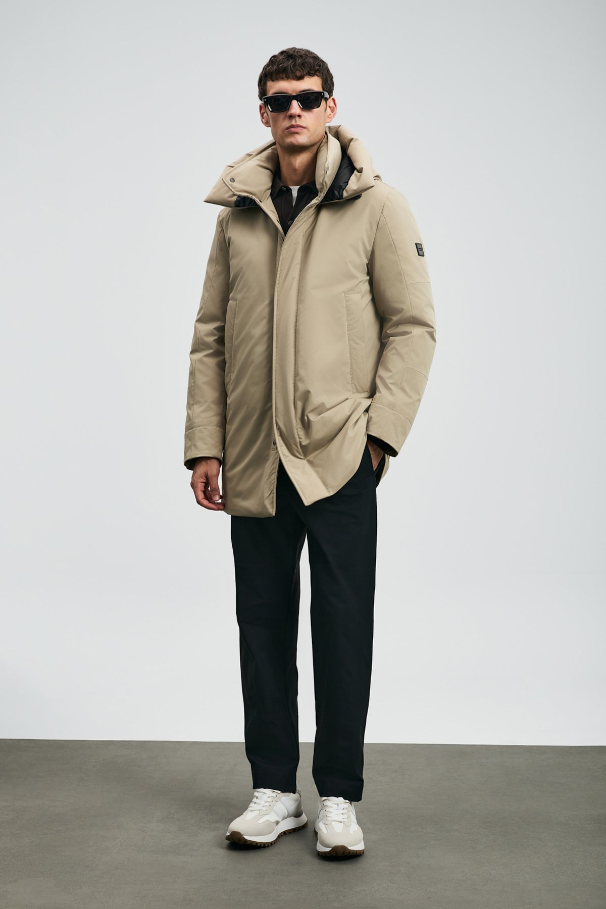 Donald Kaz Tüyü Erkek Mont Bej - Lufian (1)