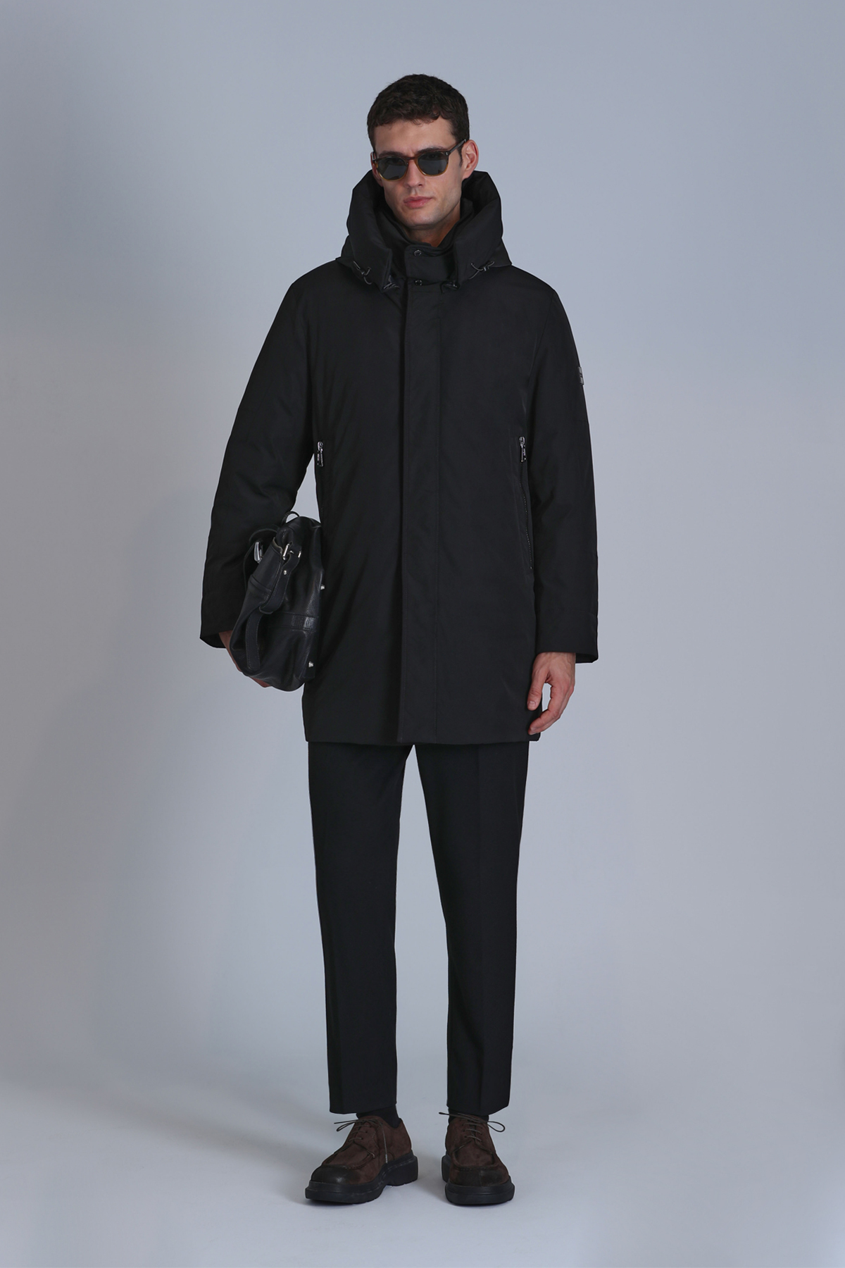 Donald Goose Feather Male Coat Black - Lufian (1)