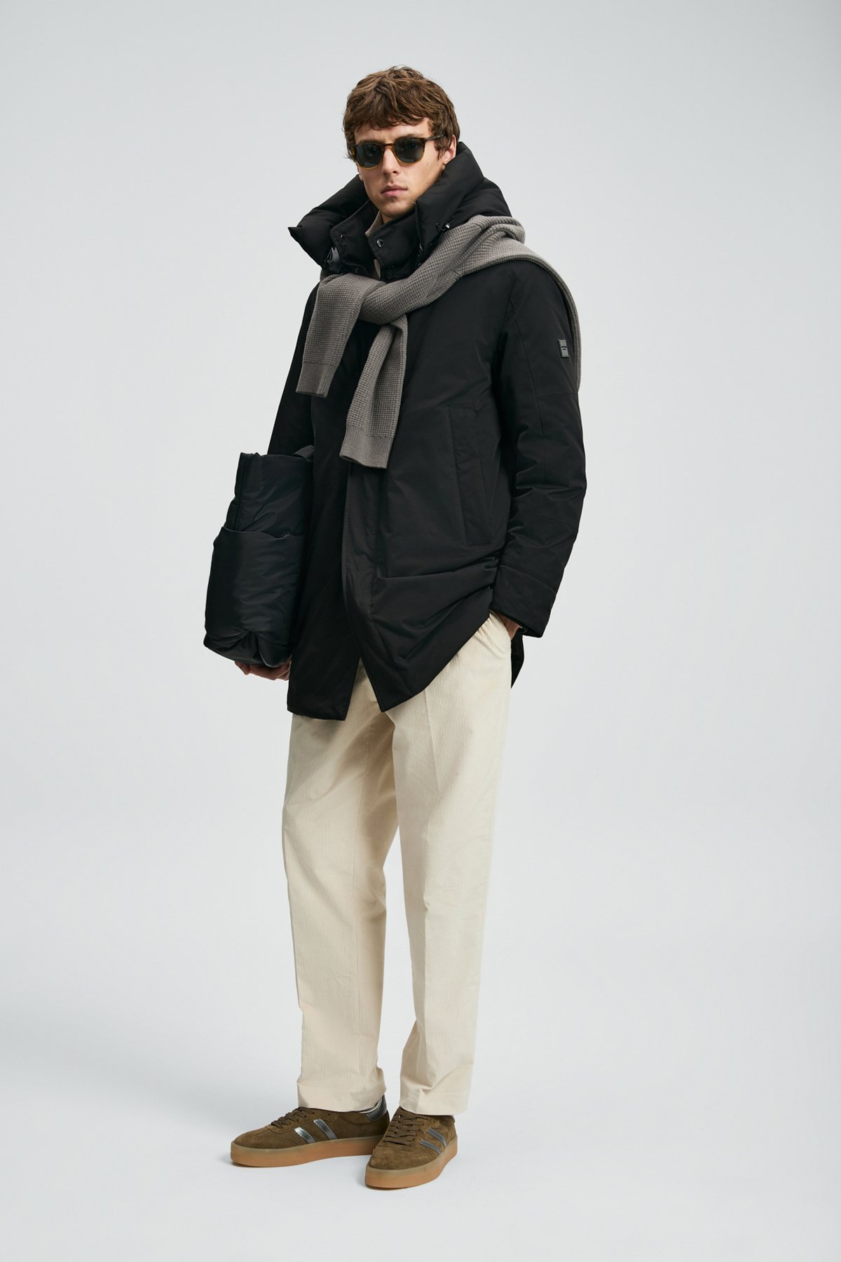 Donald Kaz Tüyü Erkek Mont Siyah - Lufian (1)