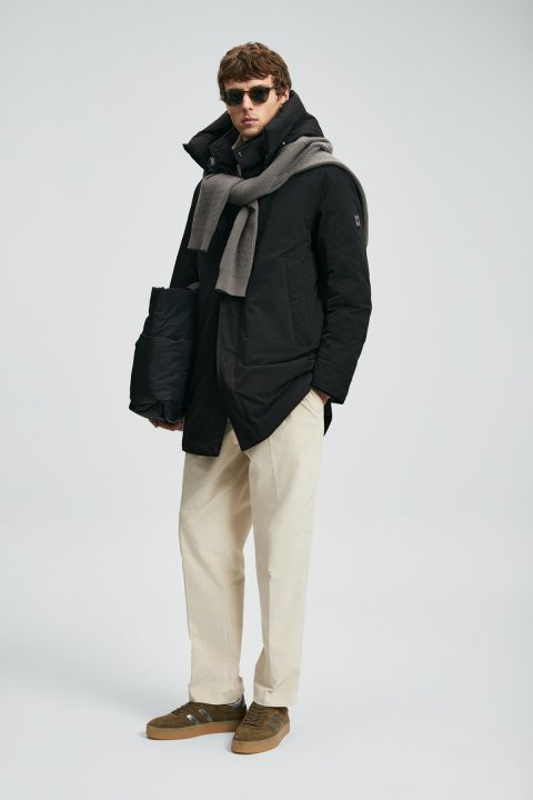 Donald Kaz Tüyü Erkek Mont Siyah - Lufian (1)