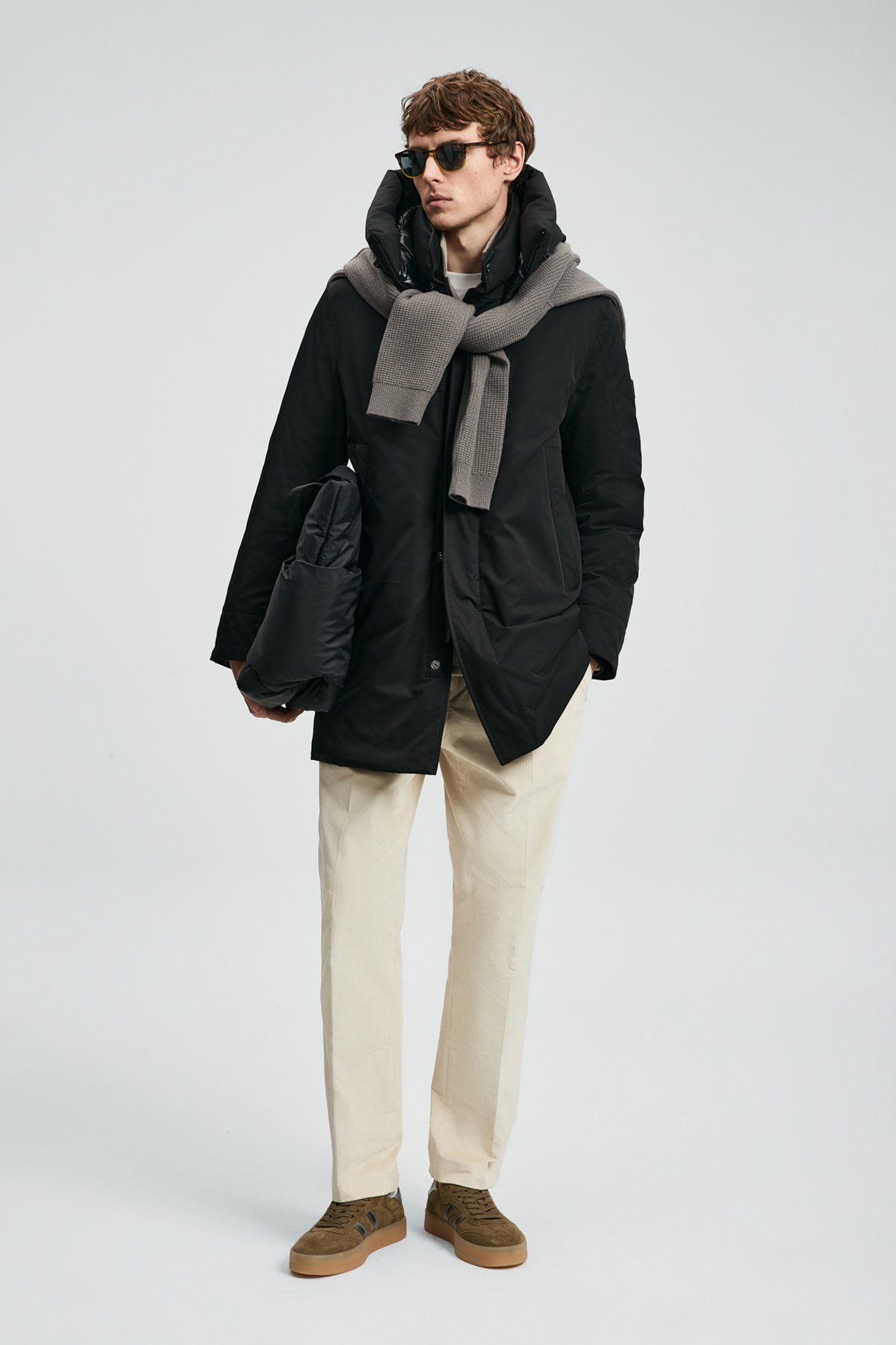 Donald Kaz Tüyü Erkek Mont Siyah - Lufian