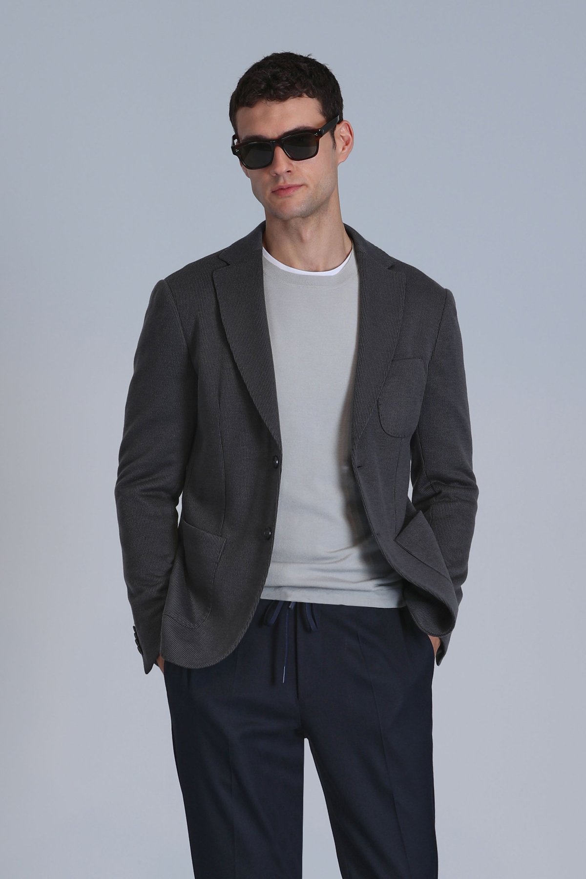 Dor Spor Erkek Blazer Ceket Slim Fit Açık Yeşil - Lufian