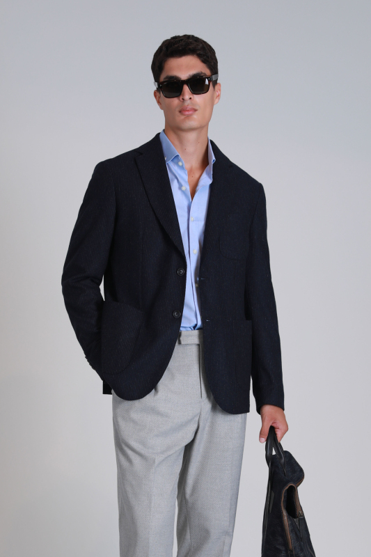 Dor Spor Erkek Blazer Ceket Slim Fit Lacivert
