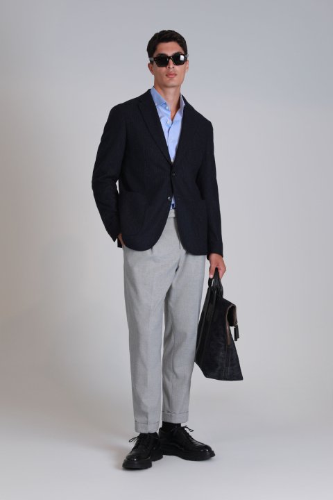 Dor Spor Erkek Blazer Ceket Slim Fit Lacivert - LUFIAN (1)