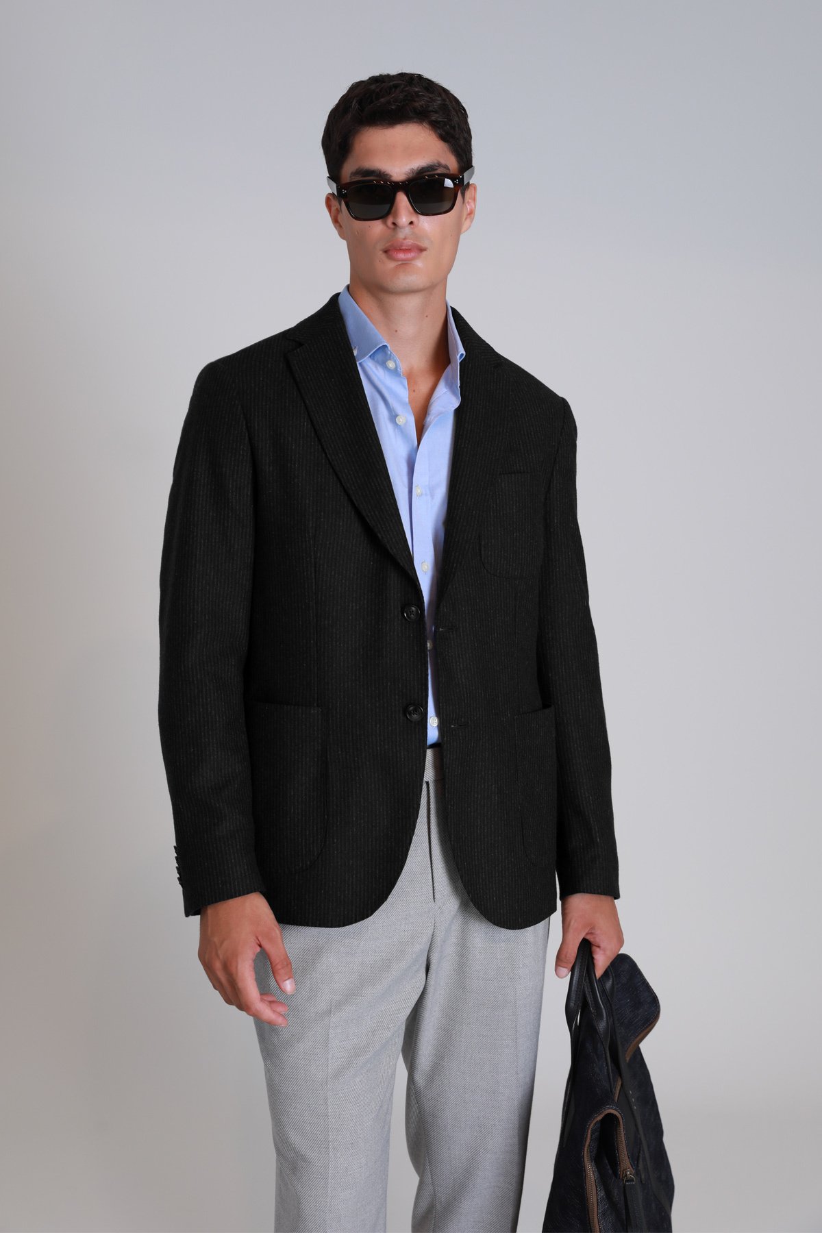 Dor Spor Erkek Blazer Ceket Slim Fit Siyah - Lufian